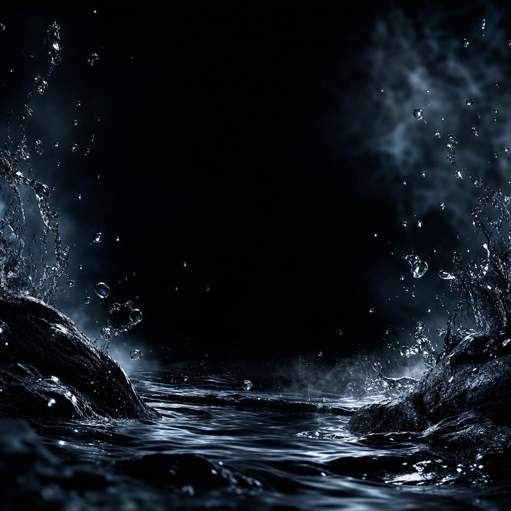 Dark water luxury background